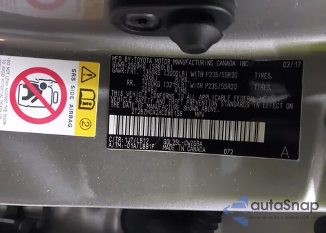 2017 Lexus Rx 350 z USA, uszkodzony, nr VIN 2T2BZMCA2HC086158